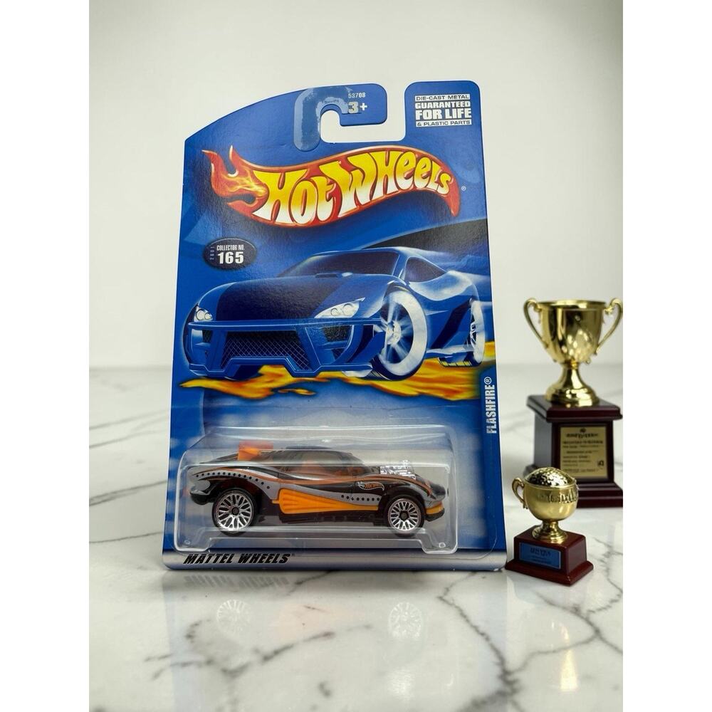 Hot Wheels Flashsider 1:64 Diecast Black/Orange/Silver 2001 Unopened